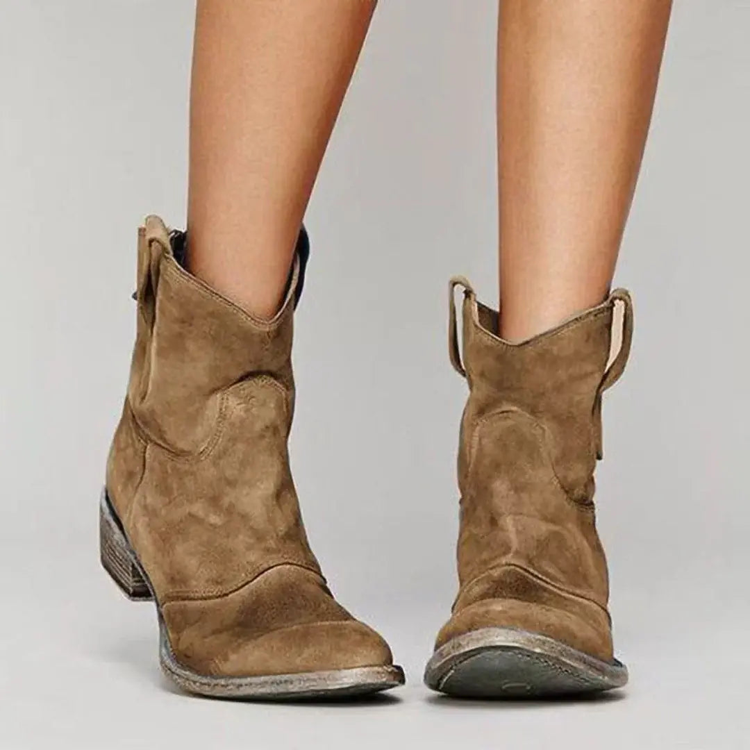 Bottines en Daim Femme - Style Authentique & Confort Quotidien
