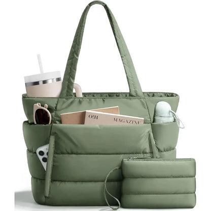 Sac cabas matelassé femme – légèreté pratique & style tendance