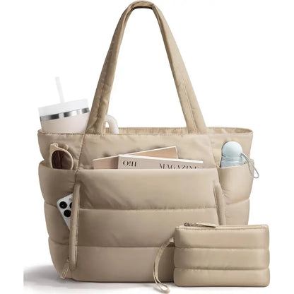 Sac cabas matelassé femme – légèreté pratique & style tendance