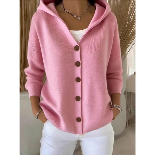 Cardigan à capuche en maille – Confort cocoon & style au quotidien