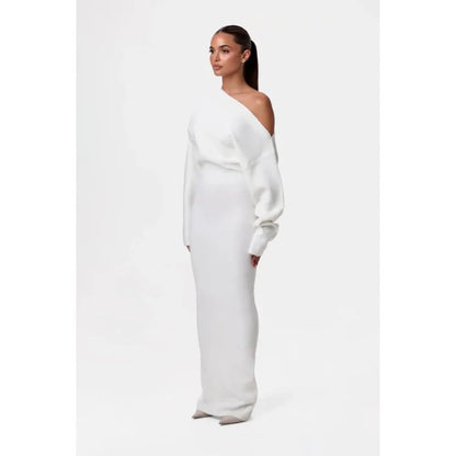 Robe Off-Shoulder Maxi - Coupe Longue & Féminine