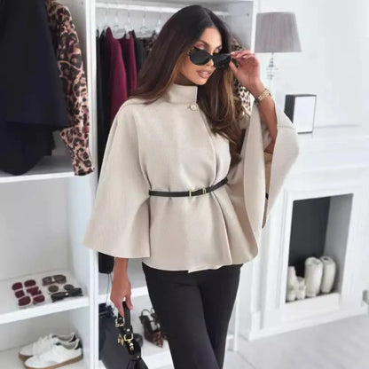 Veste Femme à Manches Papillon – Élégance Chic & Ceinture Ajustable