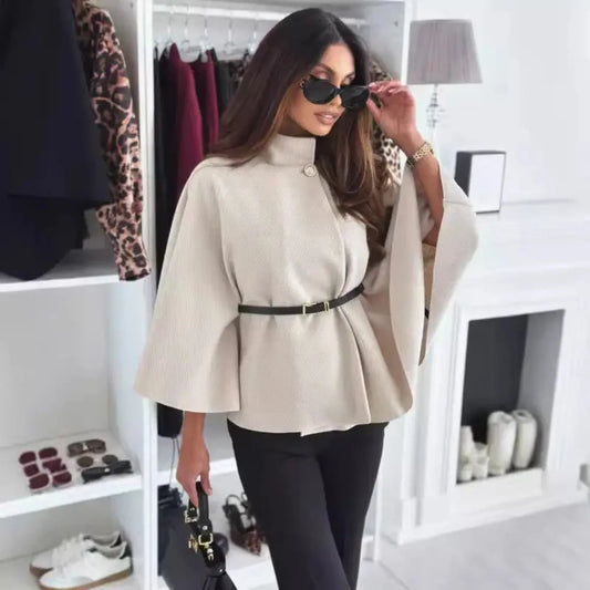 Veste Femme à Manches Papillon – Élégance Chic & Ceinture Ajustable