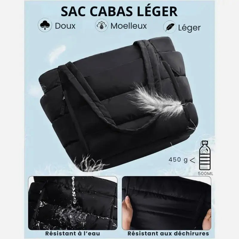 Sac cabas matelassé femme – légèreté pratique & style tendance