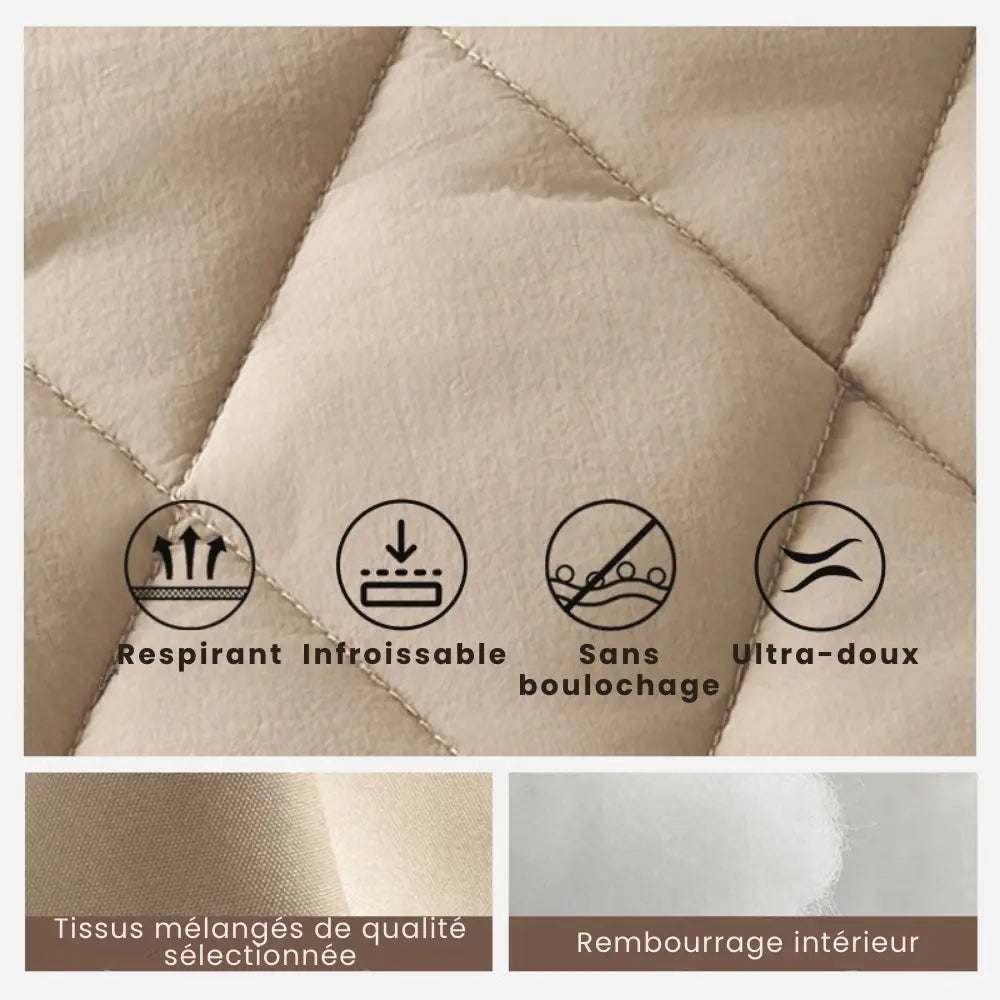 Veste Patchwork Femme – Matelassée & Manches Tricotées