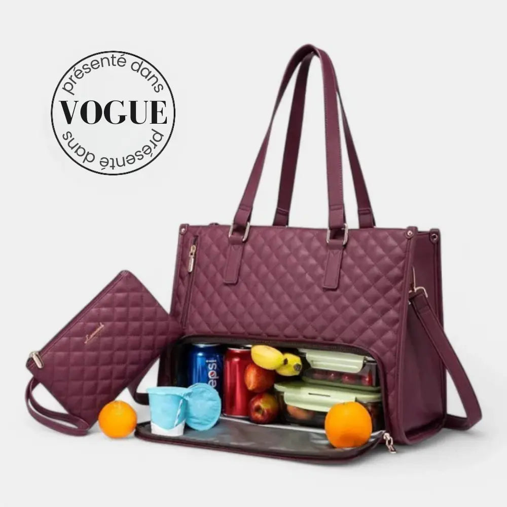 Sac cabas multifonction – grande capacité & compartiment isotherme caché