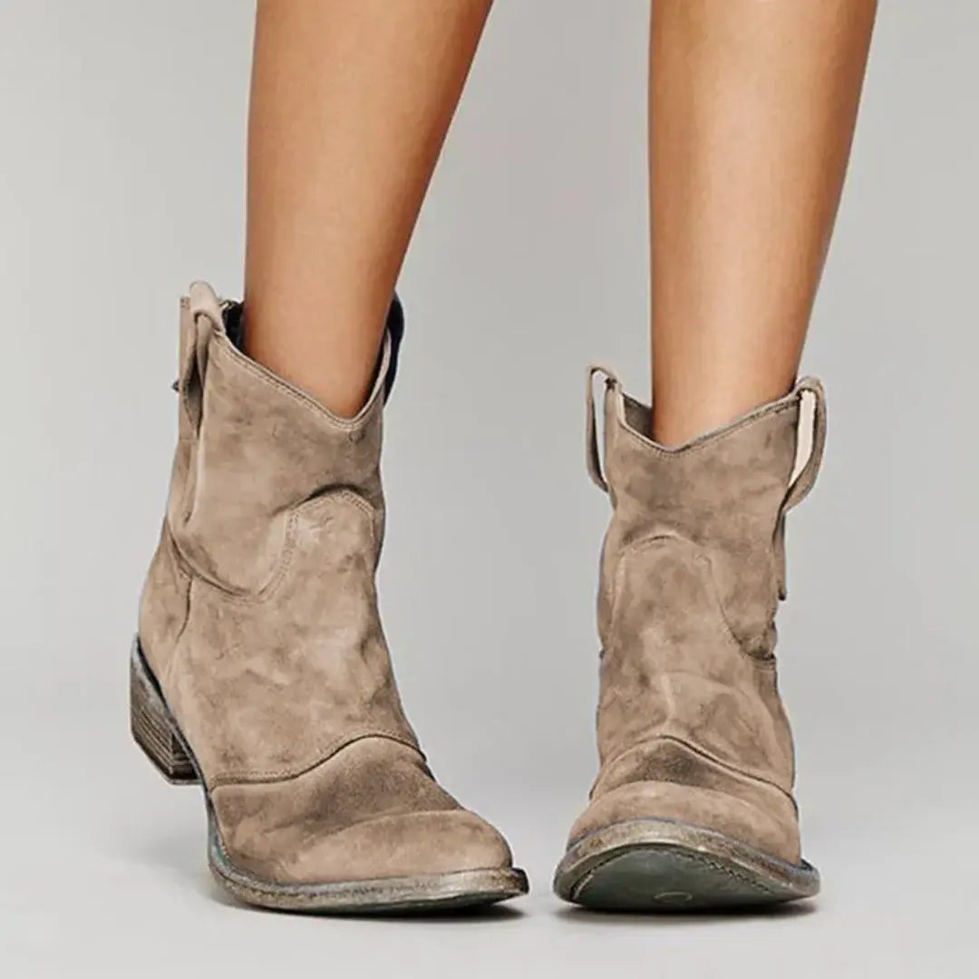 Bottines en Daim Femme - Style Authentique & Confort Quotidien