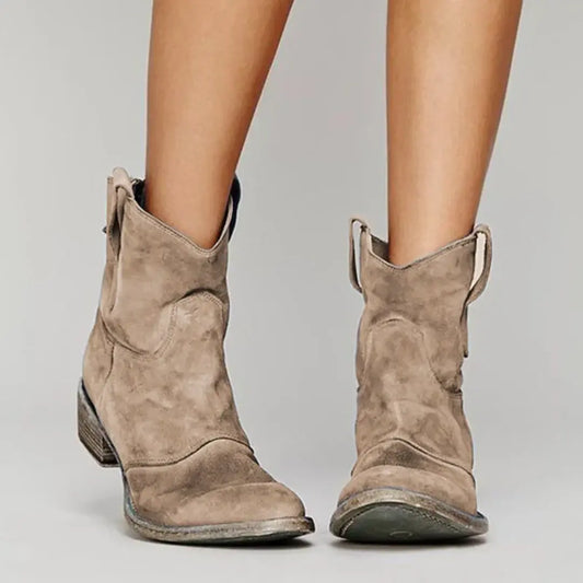 Bottines en Daim Femme - Style Authentique & Confort Quotidien
