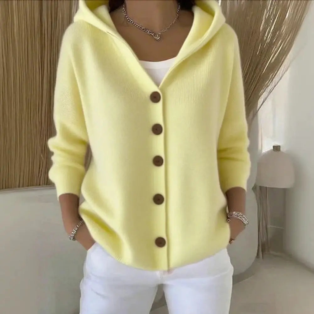 Cardigan à capuche en maille – Confort cocoon & style au quotidien