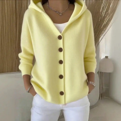 Cardigan à capuche en maille – Confort cocoon & style au quotidien