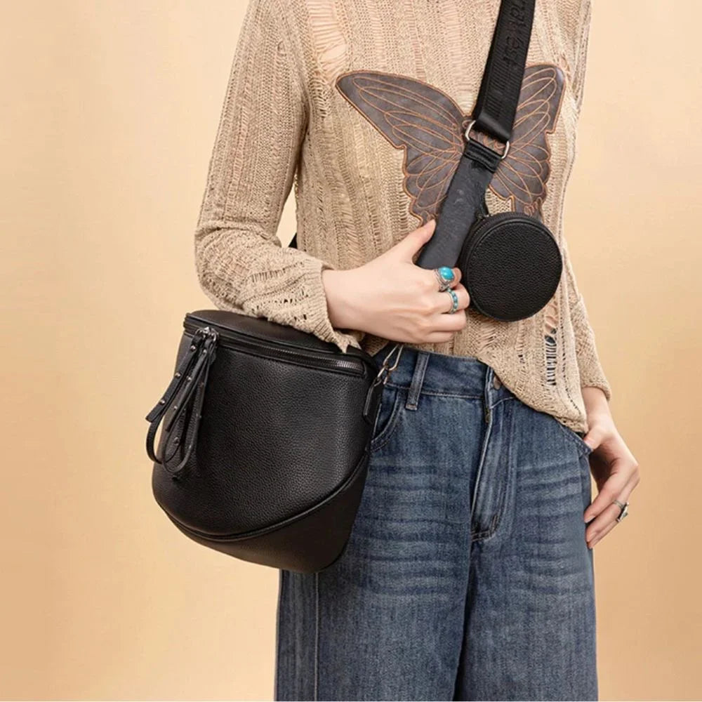 Sac bandoulière zippé - Look stylé et ultra pratique