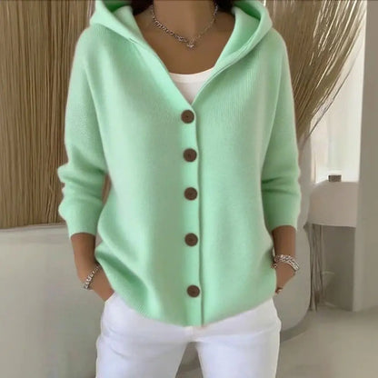 Cardigan à capuche en maille – Confort cocoon & style au quotidien