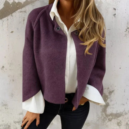 Veste courte aspect cachemire – Élégance & chaleur stylée