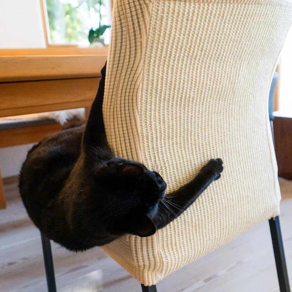 Housse de chaise antigriffes en sisal intégré - Protège vos meubles avec style