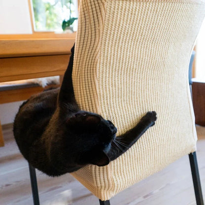 Housse de chaise antigriffes en sisal intégré - Protège vos meubles avec style