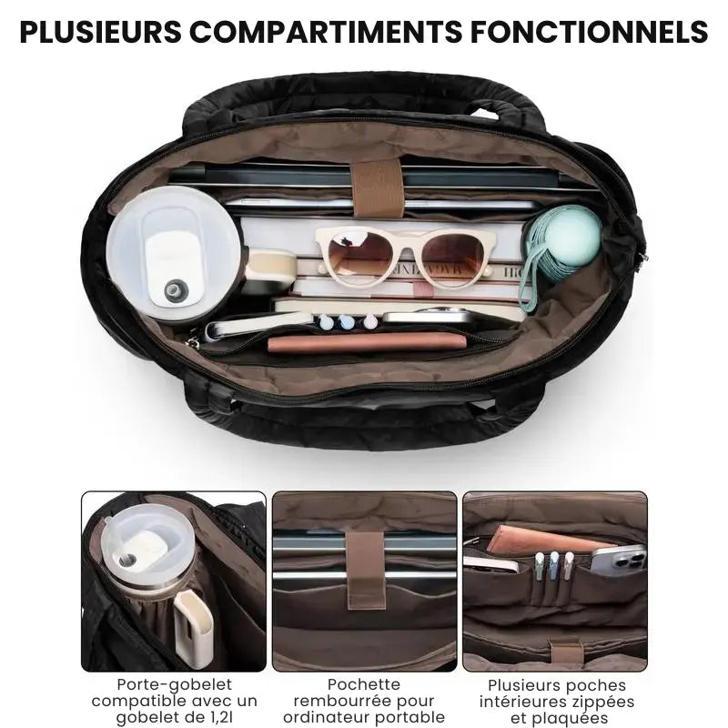 Sac cabas matelassé femme – légèreté pratique & style tendance