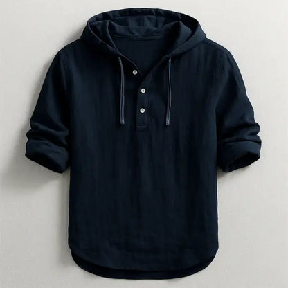 Chemise à Capuche en Lin Naturel – Élégance Décontractée & Confort Premium