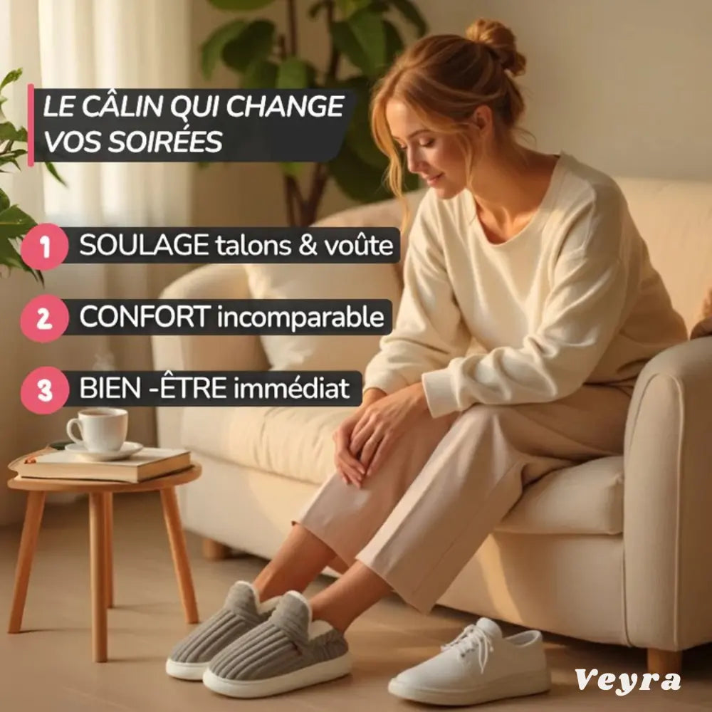 Pantoufles cocooning unisexes – chaleur douce & confort premium