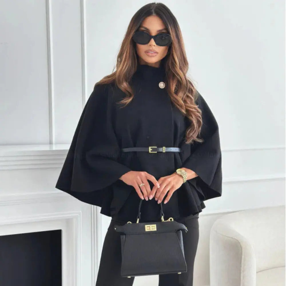 Veste Femme à Manches Papillon – Élégance Chic & Ceinture Ajustable