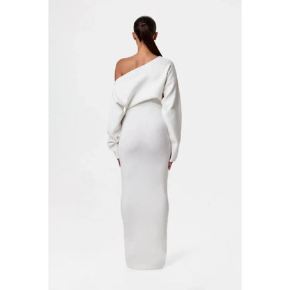 Robe Off-Shoulder Maxi - Coupe Longue & Féminine