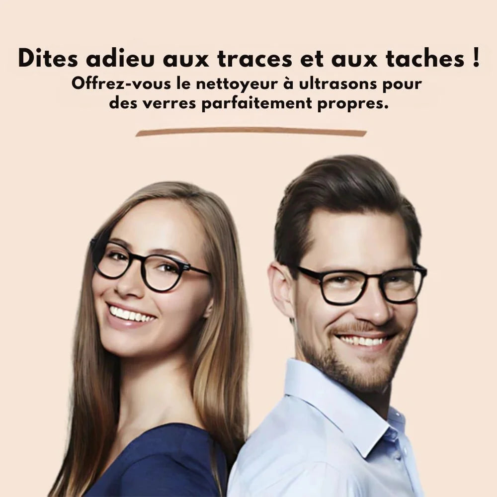 Nettoyeur à ultrasons – Des lunettes comme neuves en 30 secondes