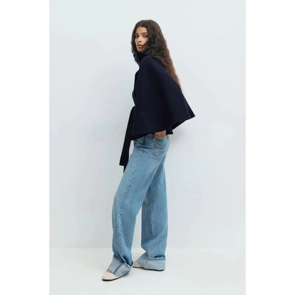 Manteau cape ceinturé - Élance ta silhouette en un geste