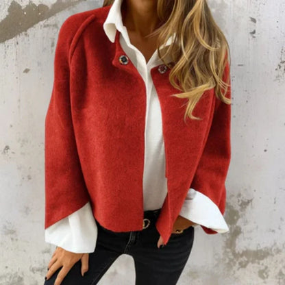 Veste courte aspect cachemire – Élégance & chaleur stylée