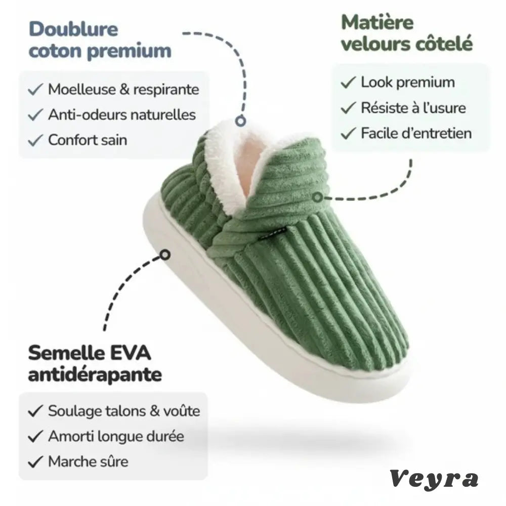 Pantoufles cocooning unisexes – chaleur douce & confort premium