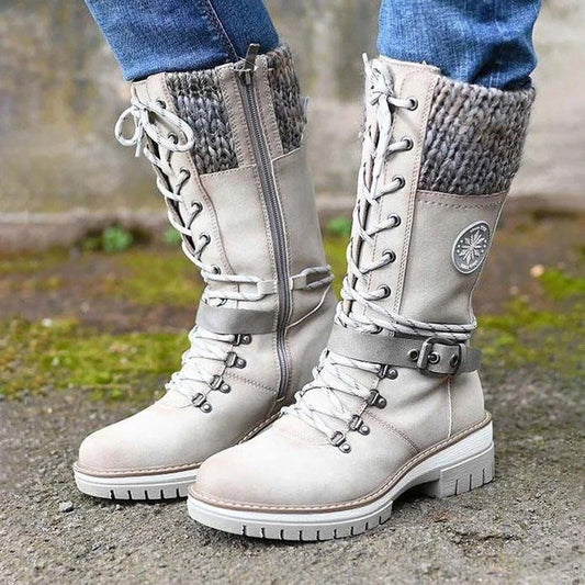 Bottes Montantes Étanches – Protection Neige & Élégance Femme