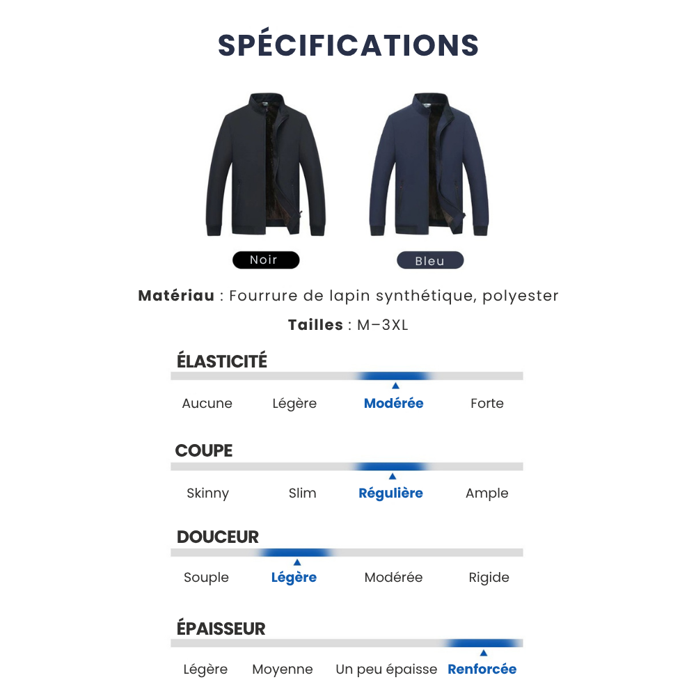 Veste chaude homme – confort thermique & style moderne