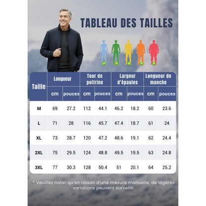 Veste chaude homme – confort thermique & style moderne