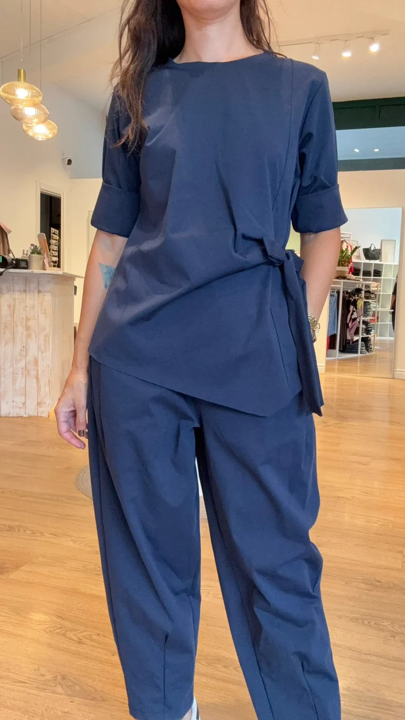 Ensemble 2 pièces fluide avec nœud – Coupe flatteuse et stylée